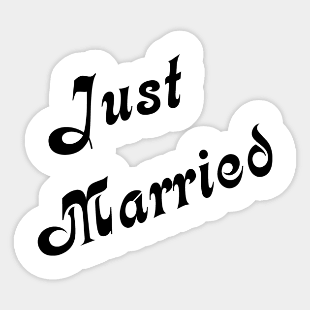 Just Married Sticker by sweetsixty